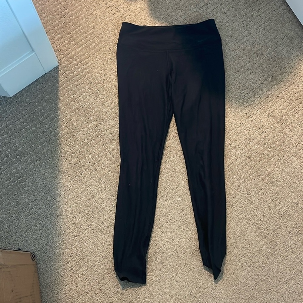 Nike dri fit full length womens black leggings gently used